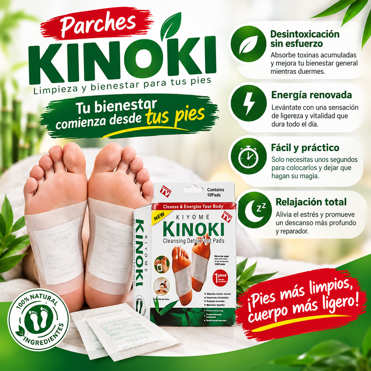 🔥 Parches Kinokis para pie